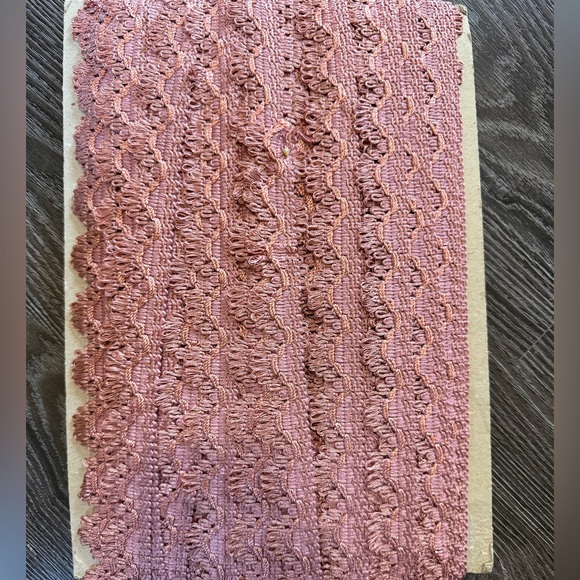 Vintage Other - Vintage Crochet lace trim, 50 yards, rose/pink, sewing, crafts, beautiful